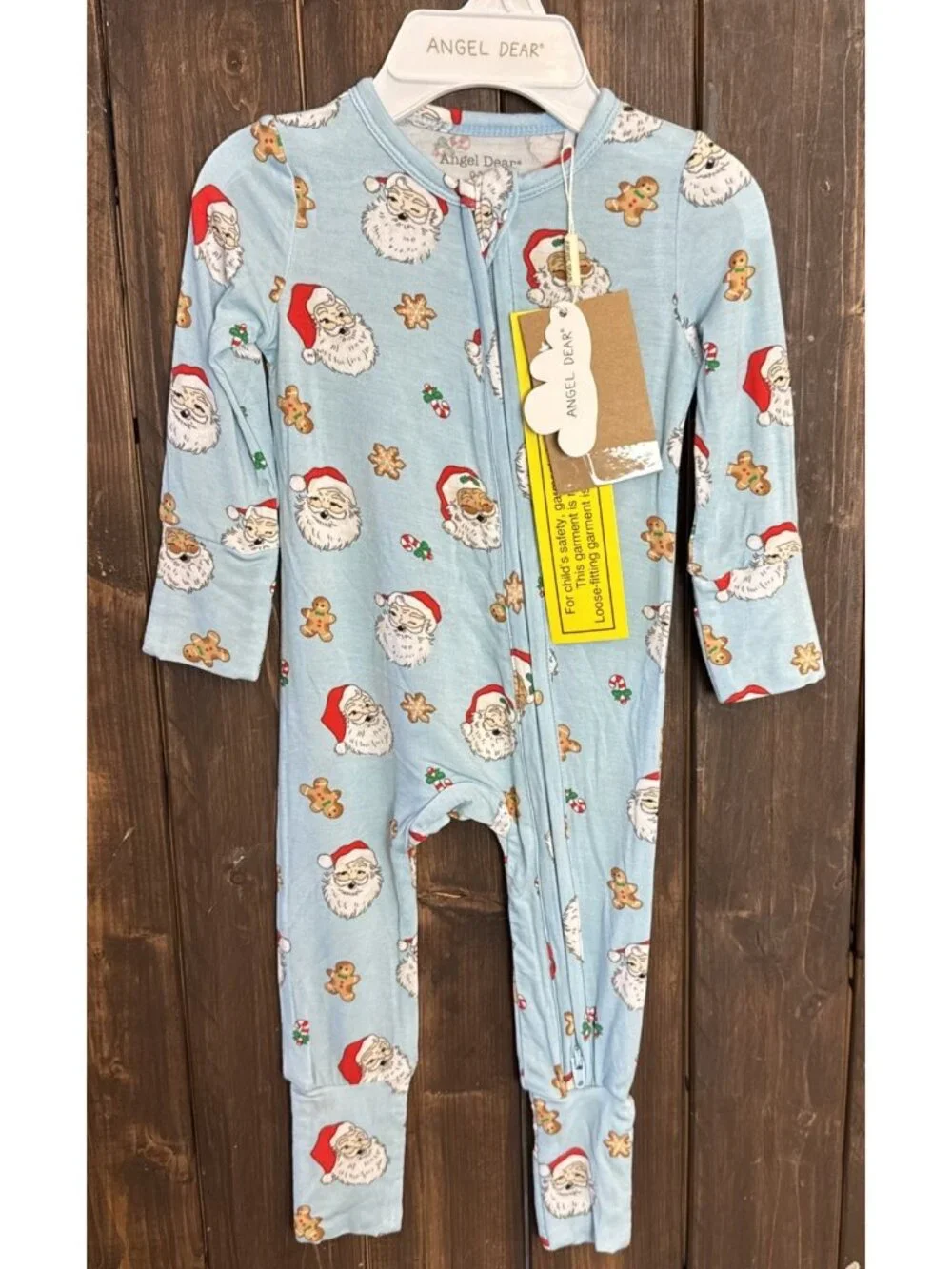 Angel Dear Baby 0-3 months Santa Convertible Romper NWT Christmas Holiday